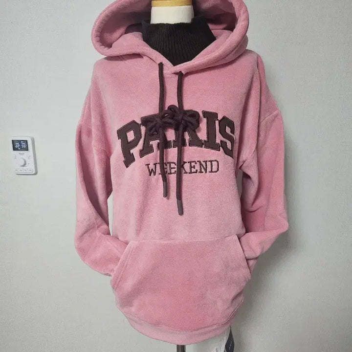 [BUNJANG] Brown Pink Hooded Sweatshirt / 브라운핑크 후드티