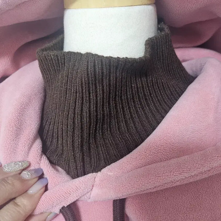 [BUNJANG] Brown Pink Hooded Sweatshirt / 브라운핑크 후드티