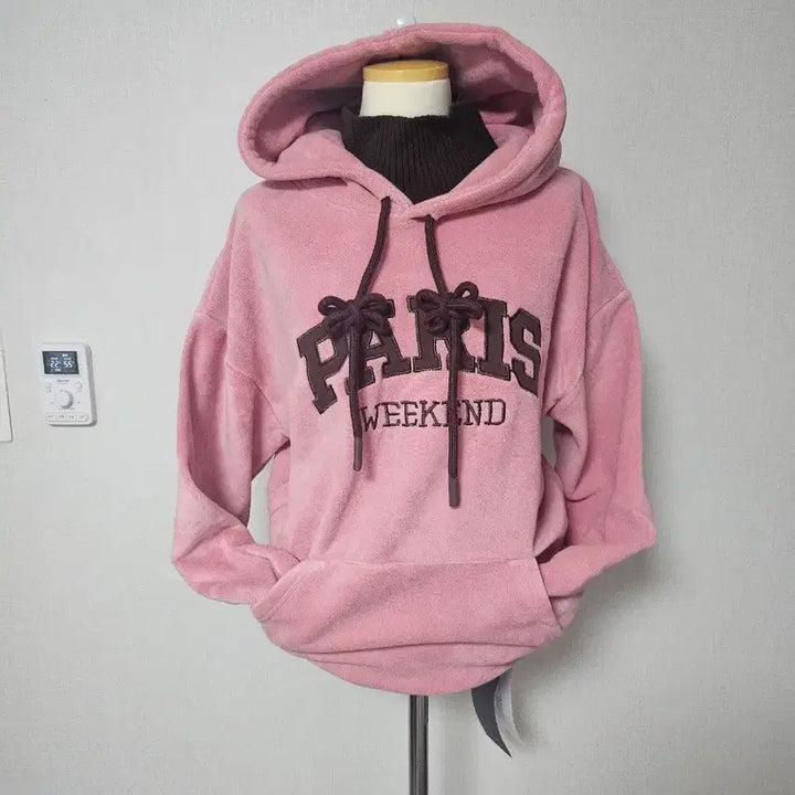 [BUNJANG] Brown Pink Hooded Sweatshirt / 브라운핑크 후드티