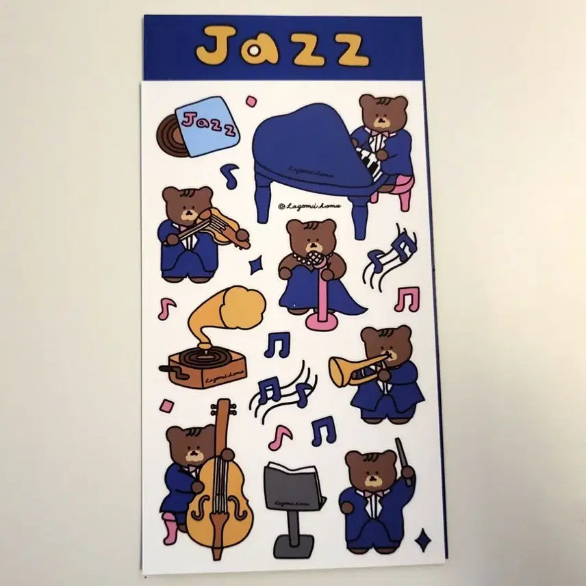 [BUNJANG] Lagomine House Jazz Sticker / 라고미네집 재즈 스티커
