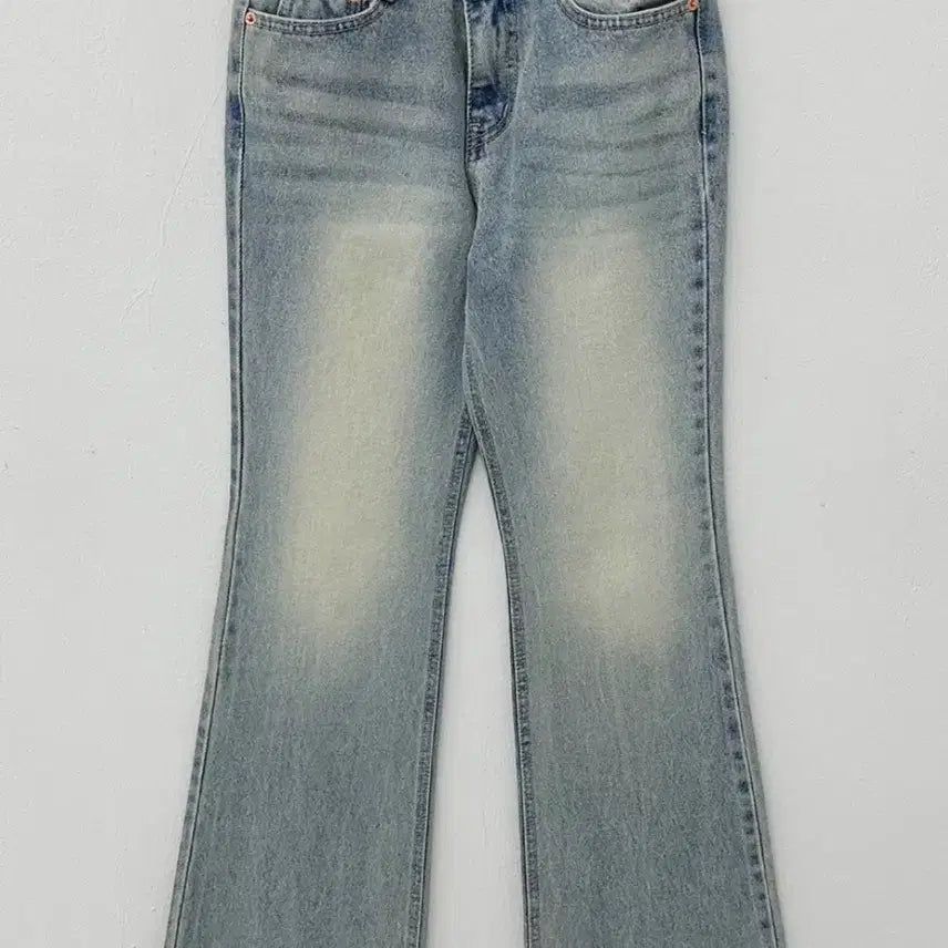 [BUNJANG] Washed Bootcut Denim Jeans / 워싱 부츠컷 데님 청바지