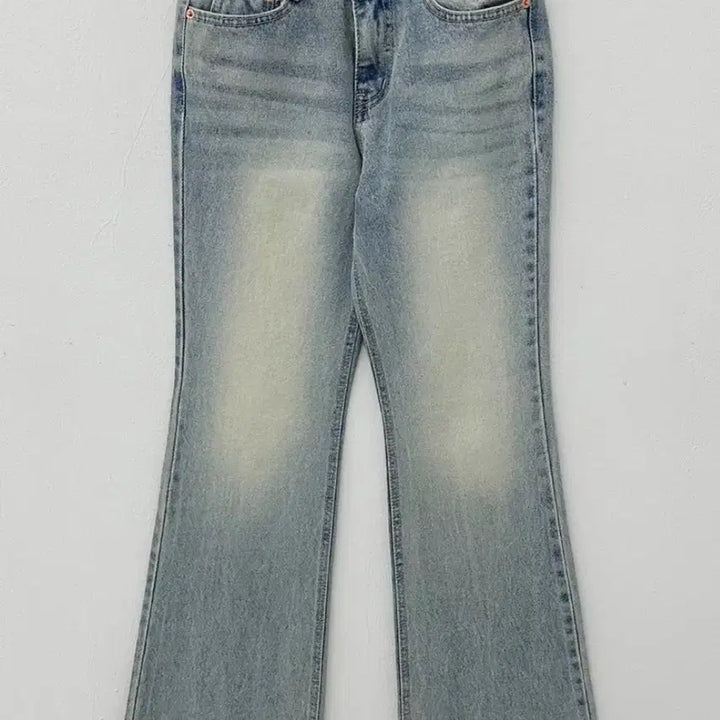 [BUNJANG] Washed Bootcut Denim Jeans / 워싱 부츠컷 데님 청바지
