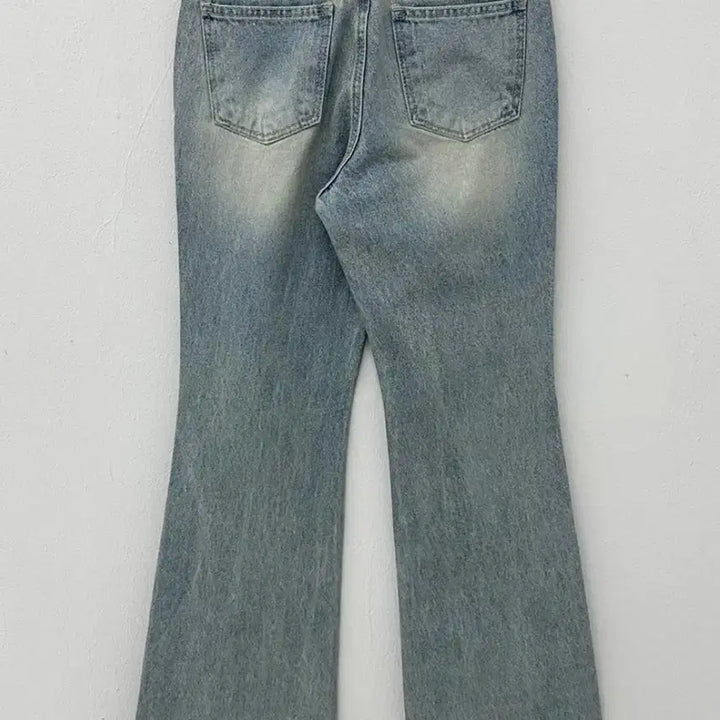 [BUNJANG] Washed Bootcut Denim Jeans / 워싱 부츠컷 데님 청바지