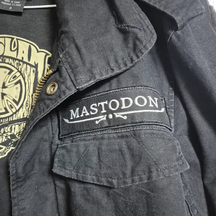 [BUNJANG] Independent Mastodon Black Field Jacket / 빈티지 인디펜던트 X 마스토돈 블랙 야상 자켓