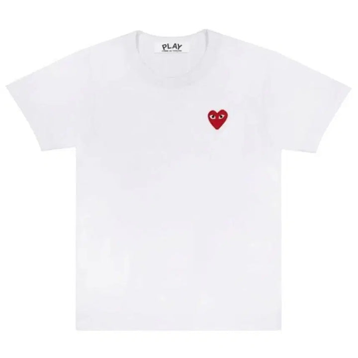 [BUNJANG] Comme des Garcons Heart Patch T-shirt / 꼼데가르송 하트 반팔티 신상