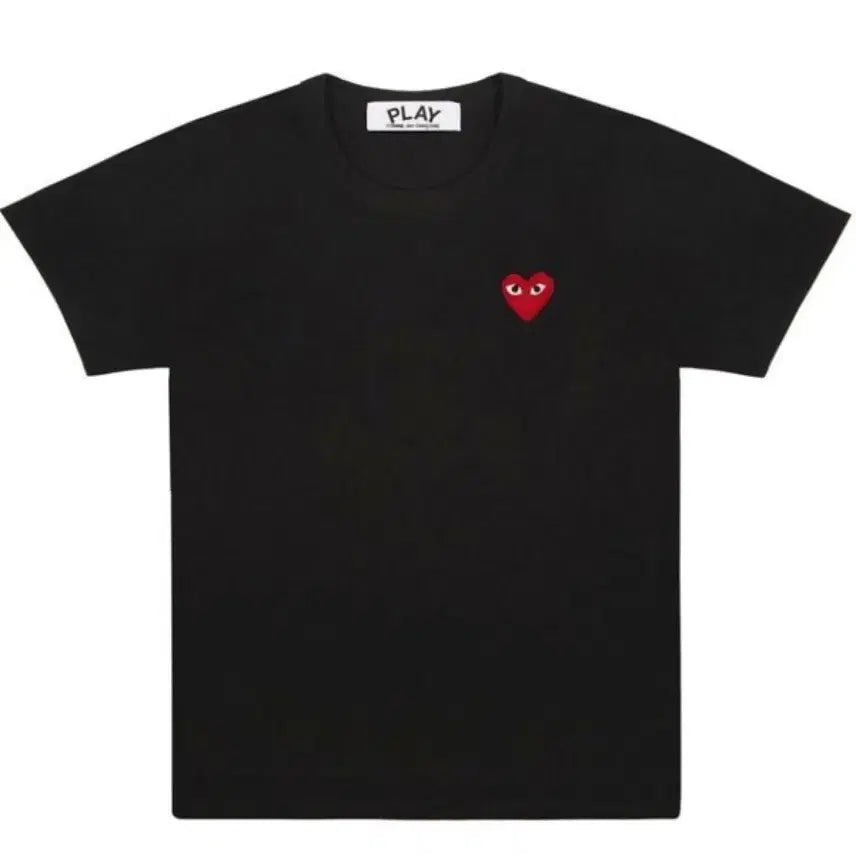 [BUNJANG] Comme des Garcons Heart Patch T-shirt / 꼼데가르송 하트 반팔티 신상