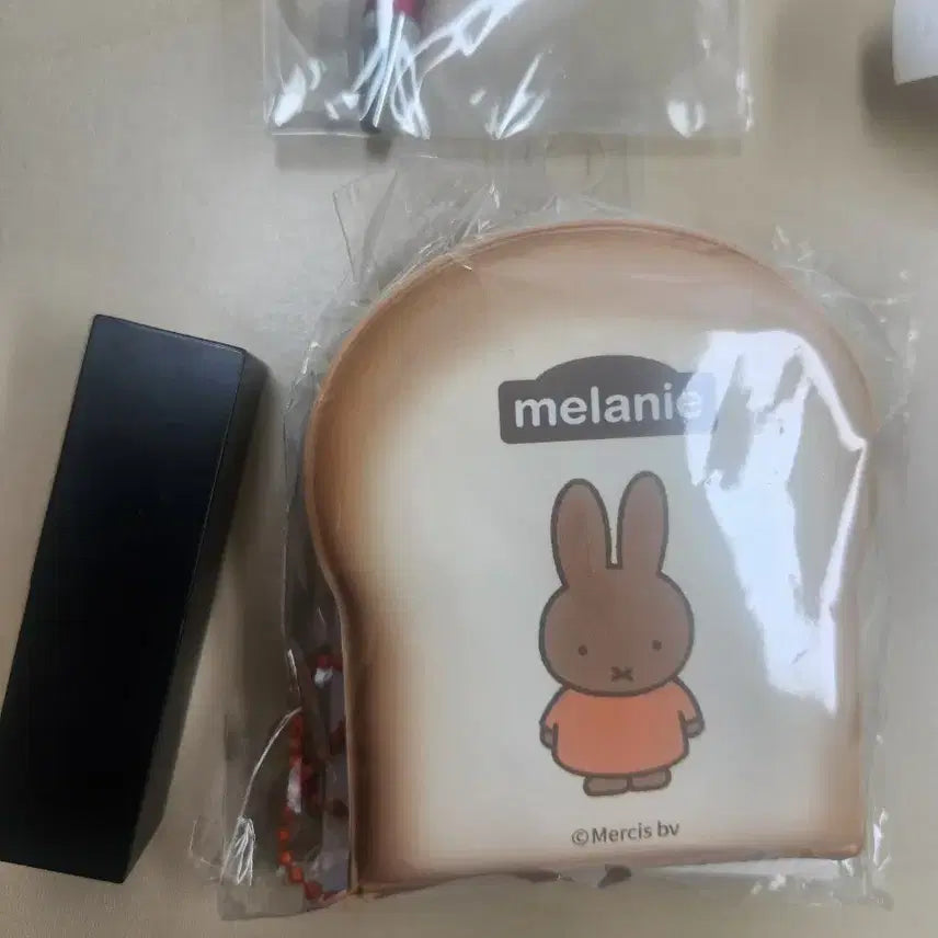 [BUNJANG] Miffy Melanie Toast Keyring Notebook Bundle Set / 정품미피 멜라니 식빵 키링 노트