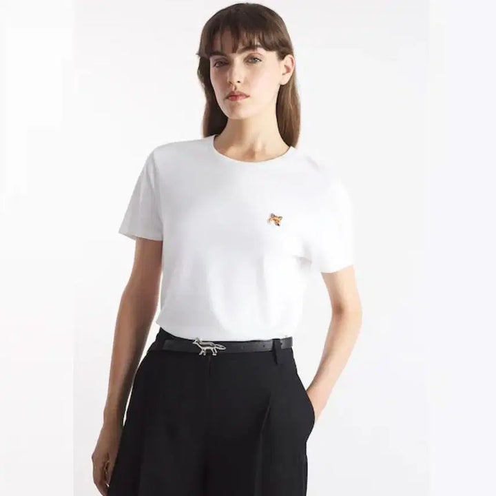 [BUNJANG] Maison Kitsuné Fox Head Patch Regular Fit T-Shirt / 메종키츠네 폭스헤드 패치 레귤러 반팔 티셔츠