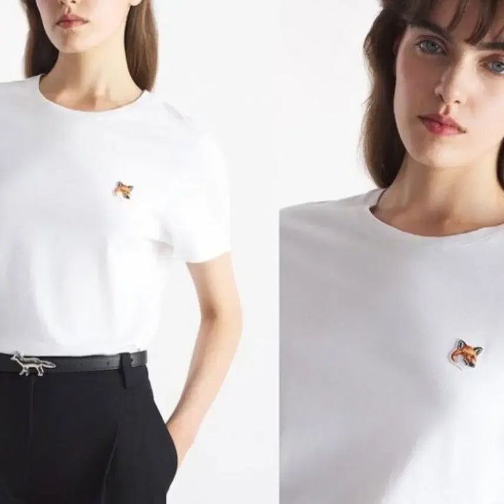 [BUNJANG] Maison Kitsune Fox Head Patch Regular T-shirt / 메종키츠네 폭스헤드 패치 레귤러 반팔 티셔츠