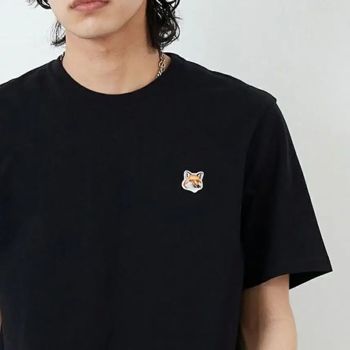 [BUNJANG] Maison Kitsuné Fox Head Patch Regular Fit T-Shirt / 메종키츠네 폭스헤드 패치 레귤러 반팔 티셔츠