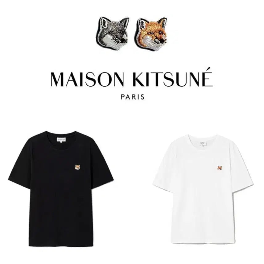 [BUNJANG] Maison Kitsune Fox Head Patch Regular T-shirt / 메종키츠네 폭스헤드 패치 레귤러 반팔 티셔츠