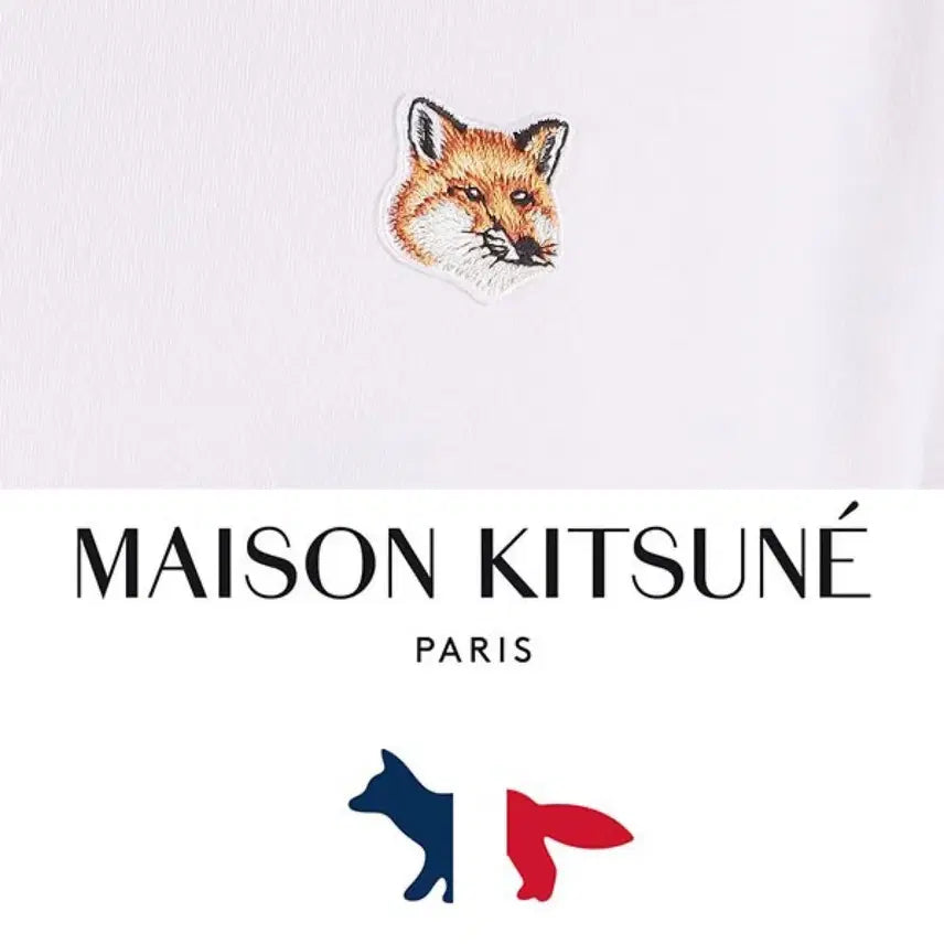 [BUNJANG] Maison Kitsune Fox Head Patch Regular T-shirt / 메종키츠네 폭스헤드 패치 레귤러 반팔 티셔츠