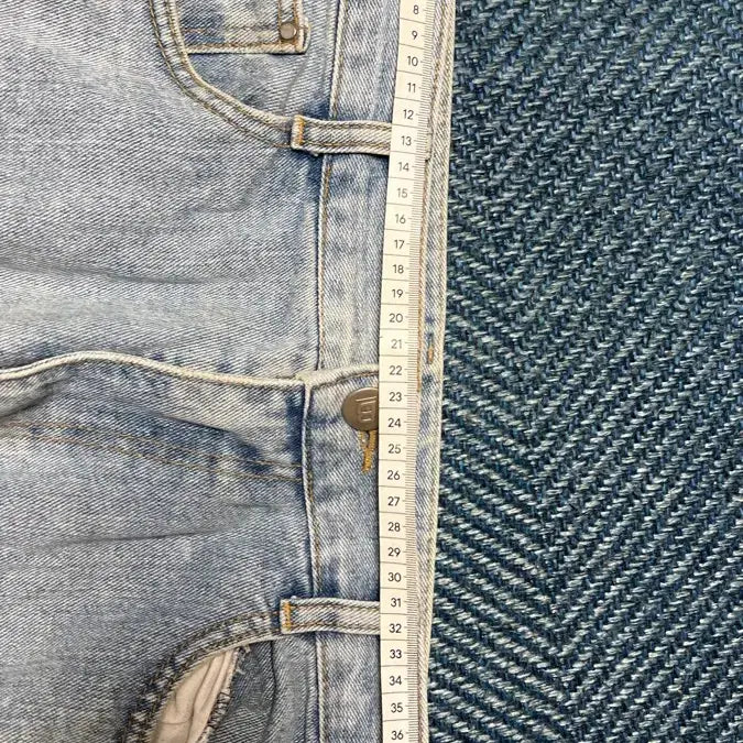 [BUNJANG] Bulz Light Wash Denim Wide Pants M / 불즈 연청 데님 와이드 팬츠 M