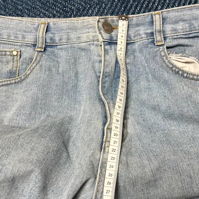 [BUNJANG] Bulz Light Wash Denim Wide Pants M / 불즈 연청 데님 와이드 팬츠 M