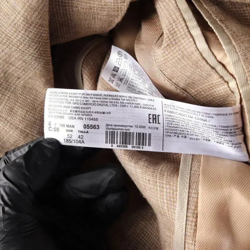 [BUNJANG] Mango Linen Blend Two-Button Blazer (Men - L) / 망고 (MEN - L) 린넨 블렌드 투 버튼 블레이저