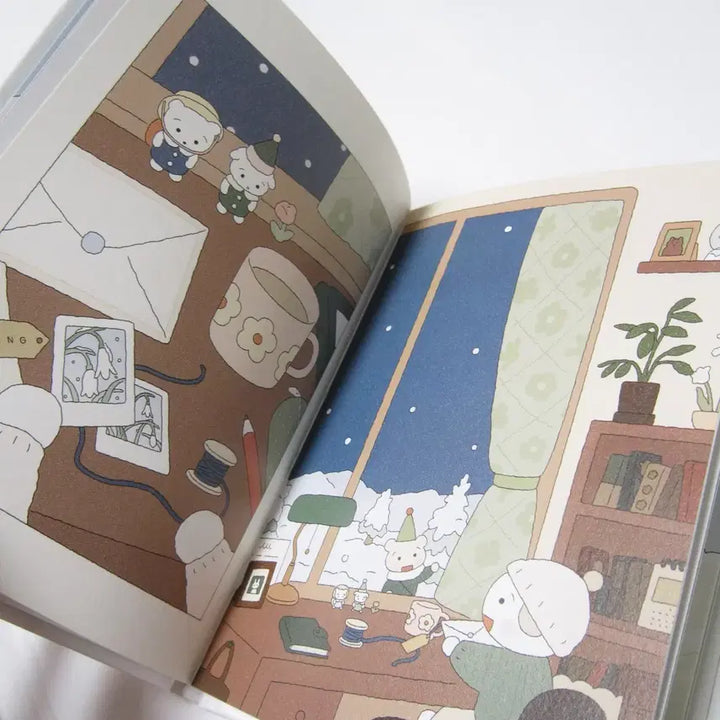 [BUNJANG] Wooin Art Book / 우이님 그림책 엽서북 아트북