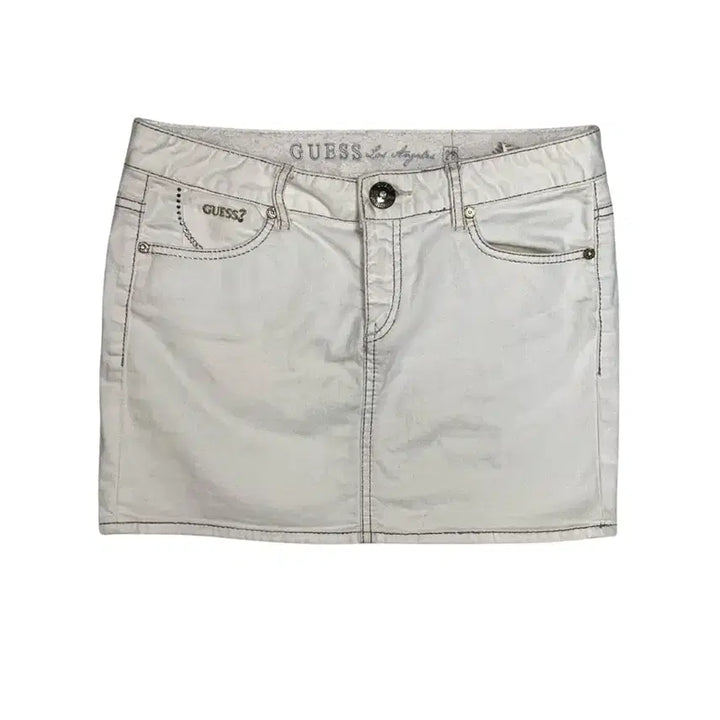 [BUNJANG] Guess Vintage White Denim Skirt / Vintage white denim guess skirt