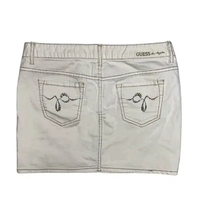 [BUNJANG] Guess Vintage White Denim Skirt / Vintage white denim guess skirt