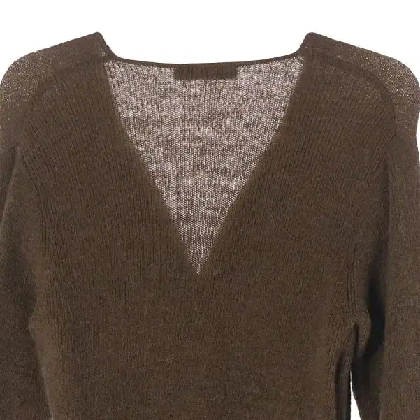 [BUNJANG] ZARA Women's Alpaca Wool Blend Strap Knit Cardigan / 자라 (WOMEN - S) 알파카 울 블렌드 스트랩 니트 가디건
