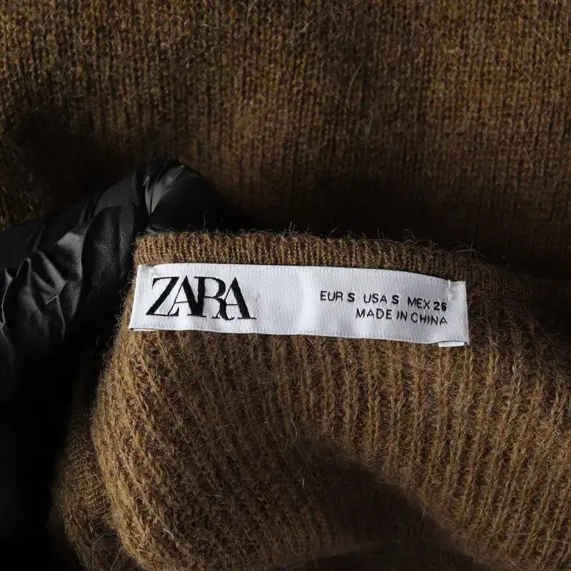 [BUNJANG] ZARA Women's Alpaca Wool Blend Strap Knit Cardigan / 자라 (WOMEN - S) 알파카 울 블렌드 스트랩 니트 가디건