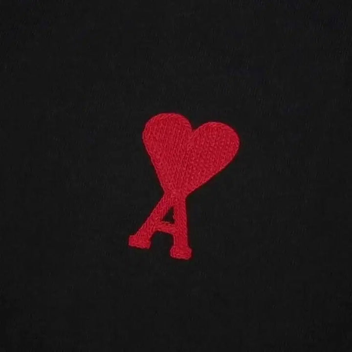 [BUNJANG] AMI Heart Logo Short Sleeve T-shirt / 아미 하트 로고 반팔 티셔츠 화이트/블랙