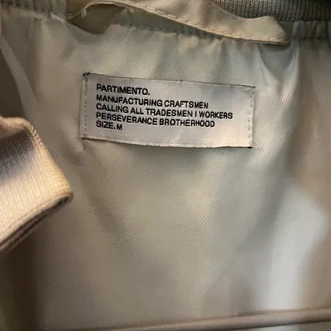 [BUNJANG] Partimento Bomber Jacket M Size / 파르티멘토 봄버 자켓 M사이즈