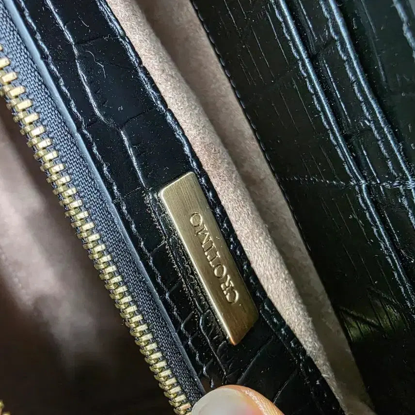 [BUNJANG] Crotymo Genuine Crocodile Leather Camera Bag / 새상품 크로티모 천연 악어가죽 카메라 백