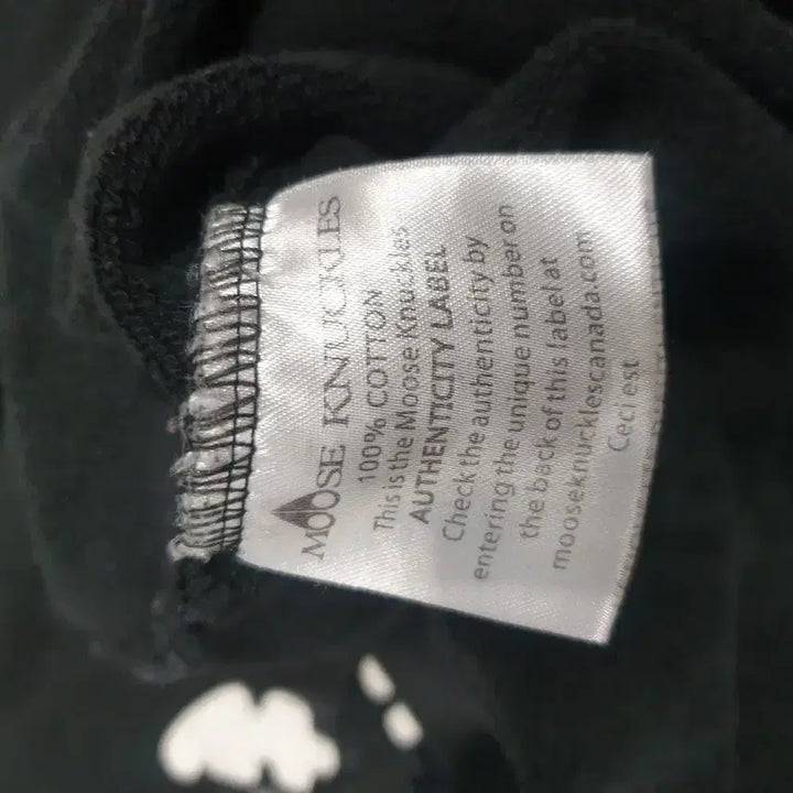 [BUNJANG] Moose Knuckles Black Sweatshirt L / 무스너클 블랙 맨투맨 티셔츠  L