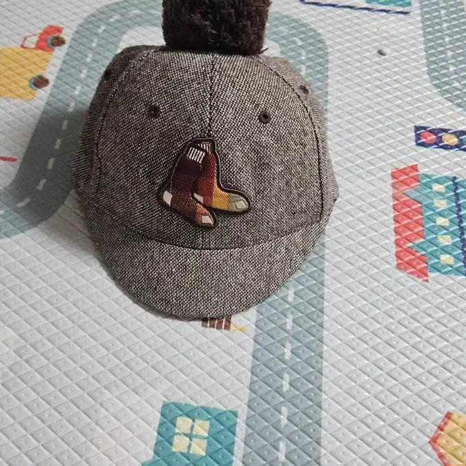 [BUNJANG] MLB Boston Red Sox Junior Pom-pom Beanie / MLB보스턴 쥬니어레드삭스 폼폼 모자