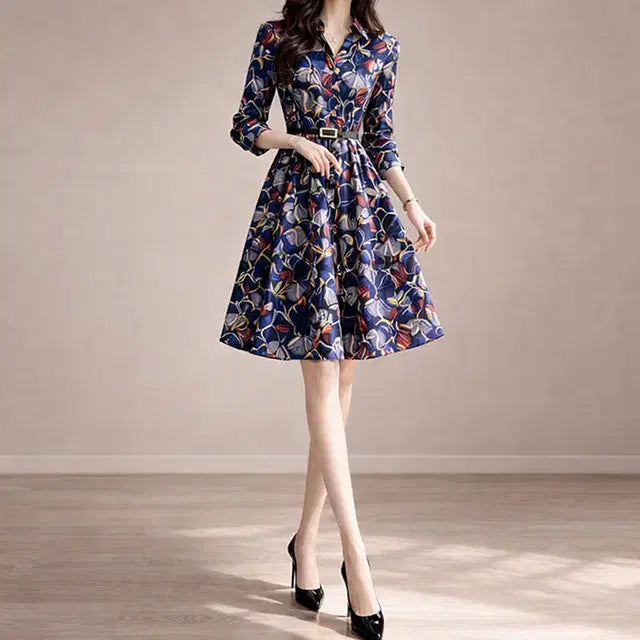 [BUNJANG] SESHOP DB501 Linen Mini Dress / 쎄샵 DB501 가을용 린넨 미니원피스 프린트 55반-1개