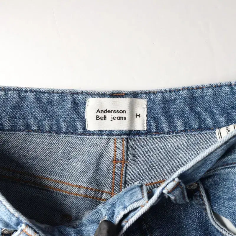 [BUNJANG] Andersson Bell Women's Cotton Blend Denim Unbalanced Pants / 앤더슨벨 (WOMEN - M) 코튼 폴리 데님 언밸런스 팬츠