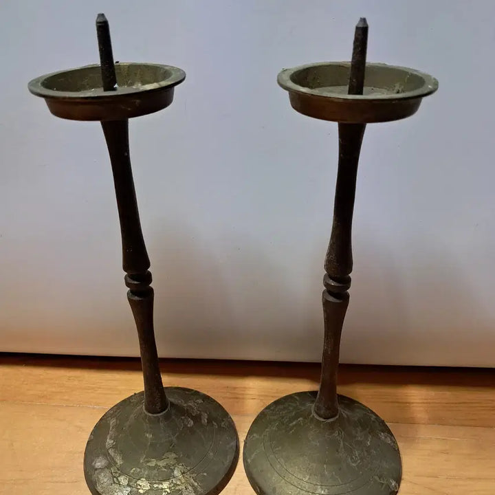 [BUNJANG] Pair of Brass Candlesticks / 놋촛대 2개 일괄판매 합니다