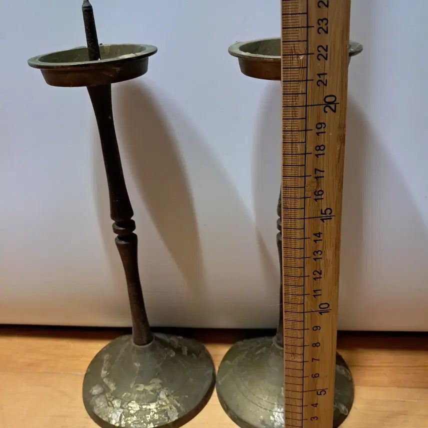 [BUNJANG] Pair of Brass Candlesticks / 놋촛대 2개 일괄판매 합니다