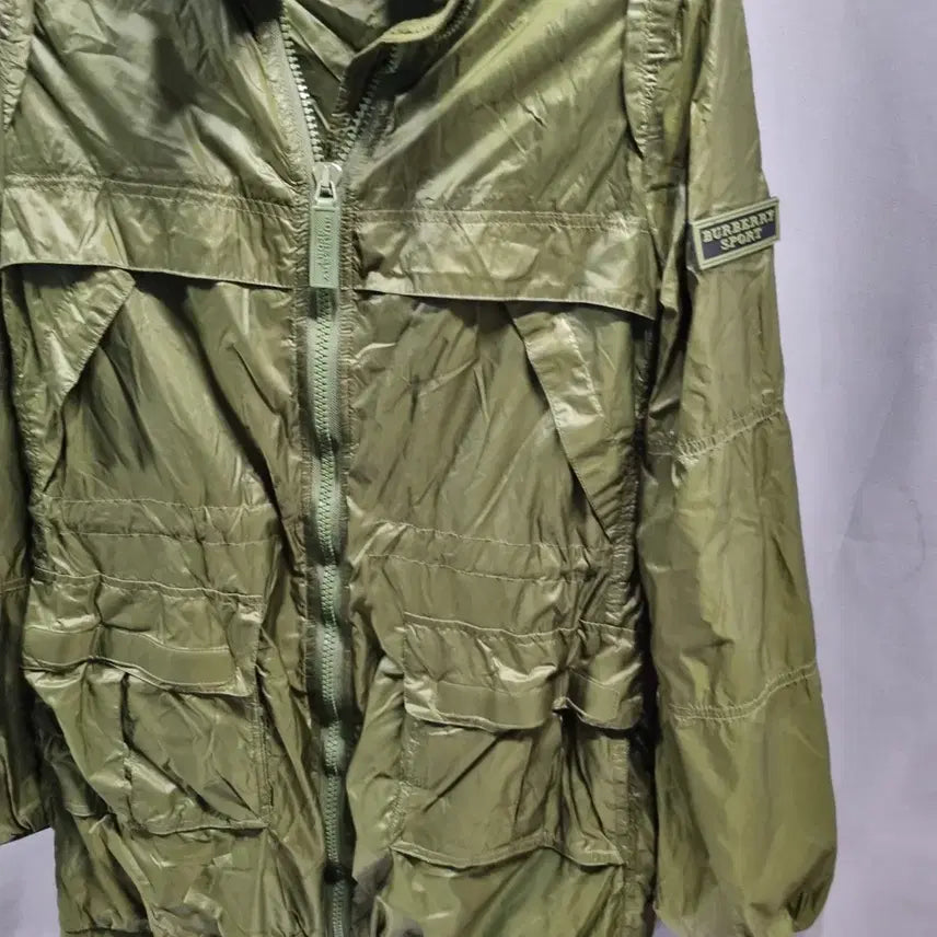[BUNJANG] Burberry Sport Green Windbreaker Jacket / 버버리 스포츠 그린 바람막이 자켓