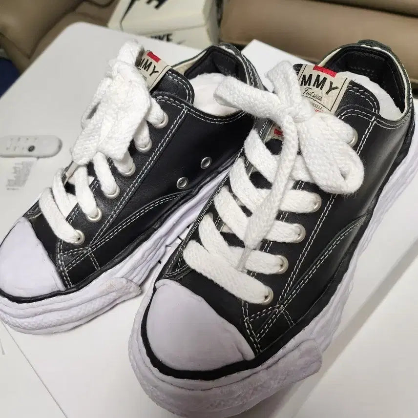 [BUNJANG] Mihara Yasuhiro Peterson 23 Leather Sneakers / 미하라야스히로 피터슨23 레더 38