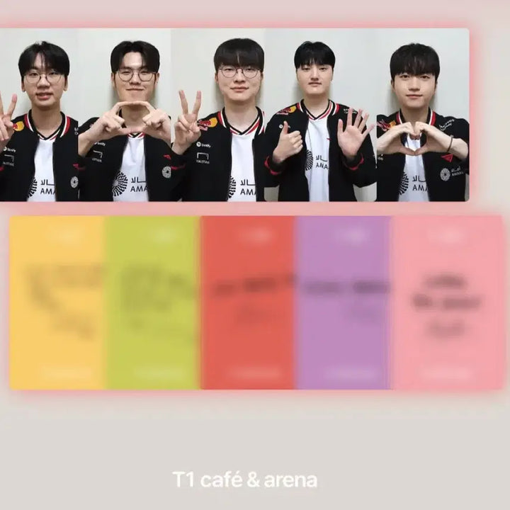 [BUNJANG] T1 Doran Oner Faker Keria Cafe Photocard / 티원 T1 도란 오너 페이커 페이즈 케리아 카페 포카