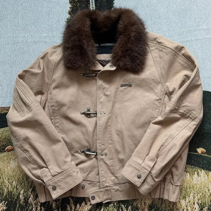 [BUNJANG] Andersson Bell Ortega Fireman Hook Faux Fur Jacket / 앤더슨벨 오르테가 파이어맨 후크 퍼 자켓  L SIZE