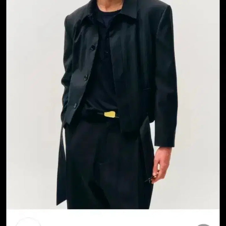 [BUNJANG] Noir Belted Crop Jacket - Size 52 / 노이어 벨티드 크롭 자켓 52