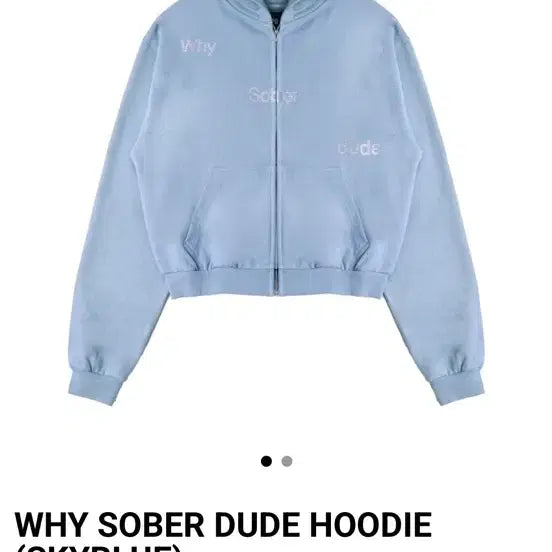 [BUNJANG] XENOREPORT Sky Blue Hooded Zip-up Jacket / XENOREPORT 후드집업