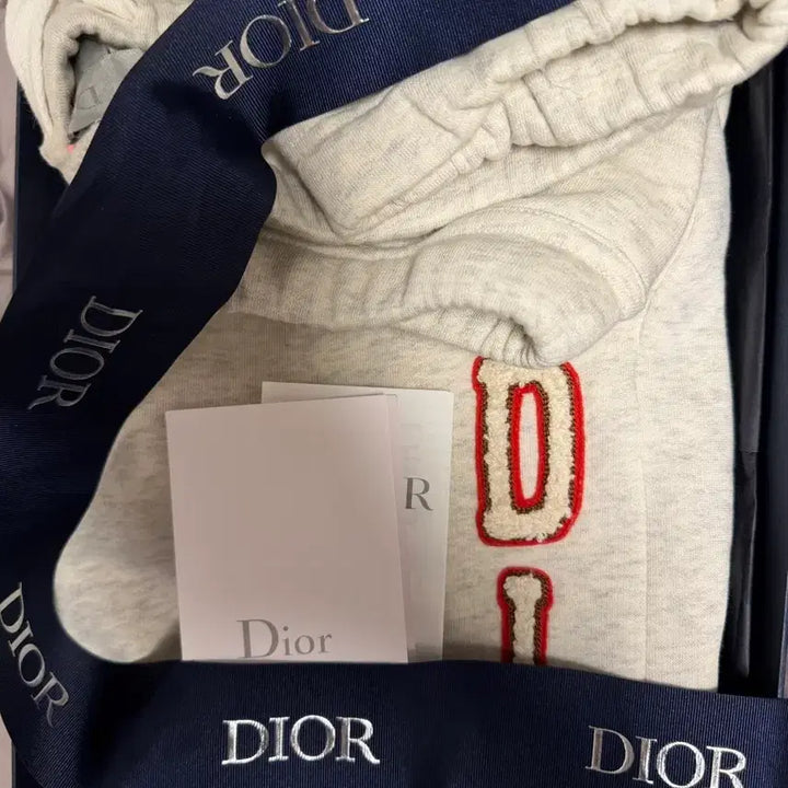 [BUNJANG] Dior x Denim Tears Cotton Fleece Track Pants Ecru / 디올 x 데님 티어스 디올 티어스 트랙 팬츠 코튼 플리스 헤더드 에크루