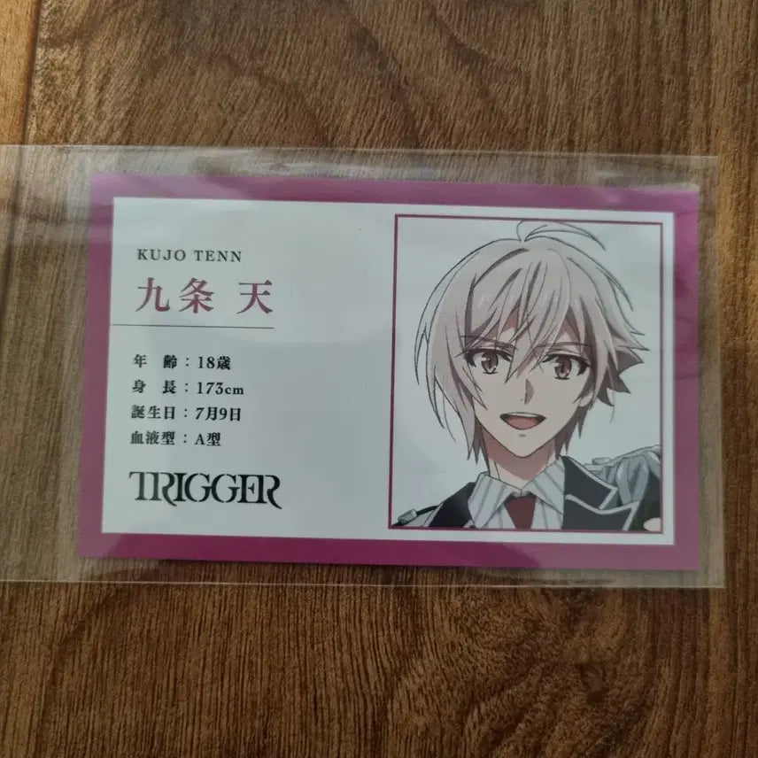 [BUNJANG] Idolish7 Kujo Ten POB Profile Card / 아이돌리쉬세븐 아이나나 특전 전편 쿠죠 텐 프로필 카드