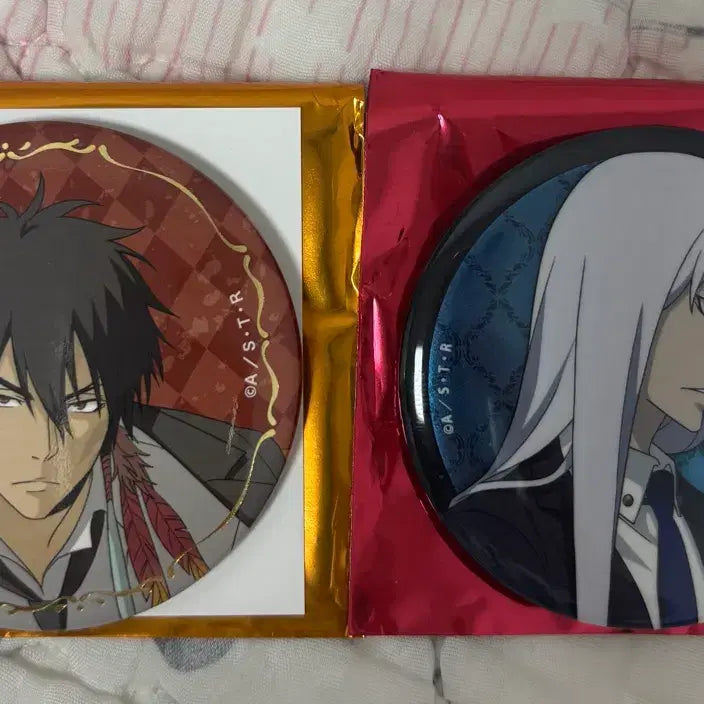 [BUNJANG] Katekyo Hitman Reborn! Xanxus Squalo Trading Badge Bundle Set / 가히리 잔저스 스쿠알로 트레이딩 캔뱃지 일괄