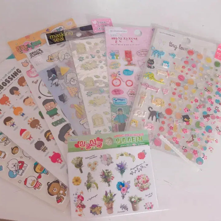 [BUNJANG] Vintage Sticker Bundle Set / 고전 다꾸 스티커 일괄