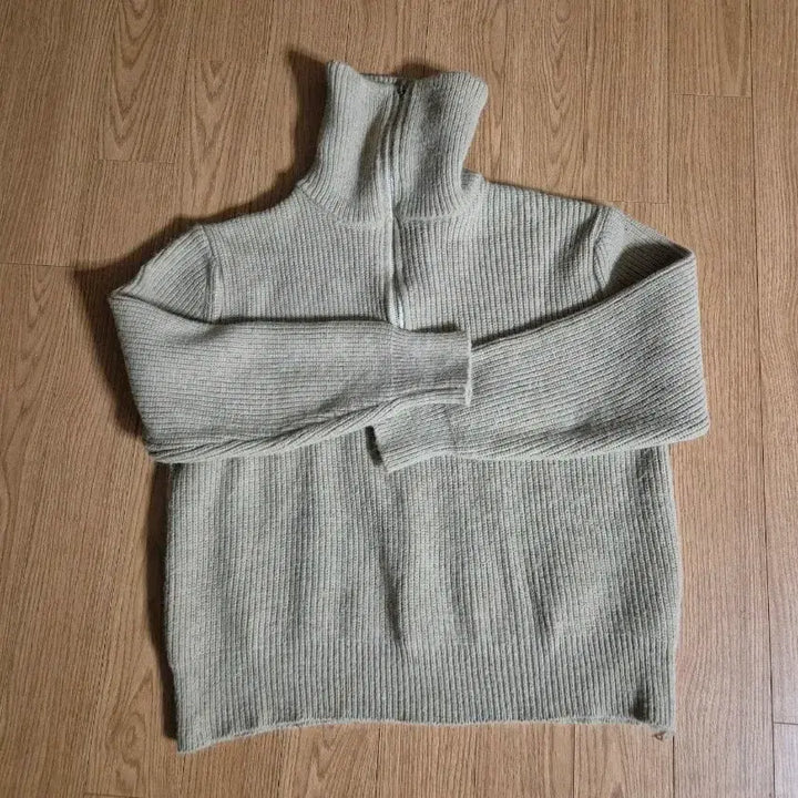 [BUNJANG] Half Zip Knit Beige Free Size / 하프집업 니트 베이지 free