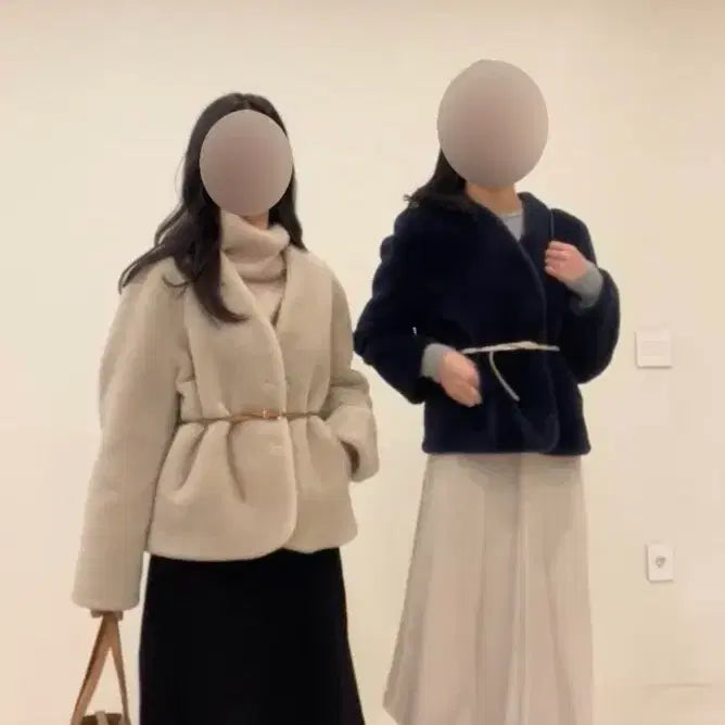 [BUNJANG] UMER Muse Short Reversible Mustang Navy / UMER 유메르 뮤즈 숏 리버시블 무스탕 네이비