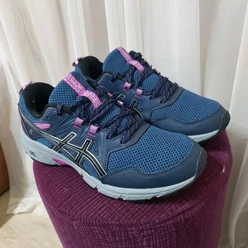 [BUNJANG] Asics Gel Venture 8 Navy Women's Sneakers / 아식스 젤 벤쳐8 네이비 여성 운동화
