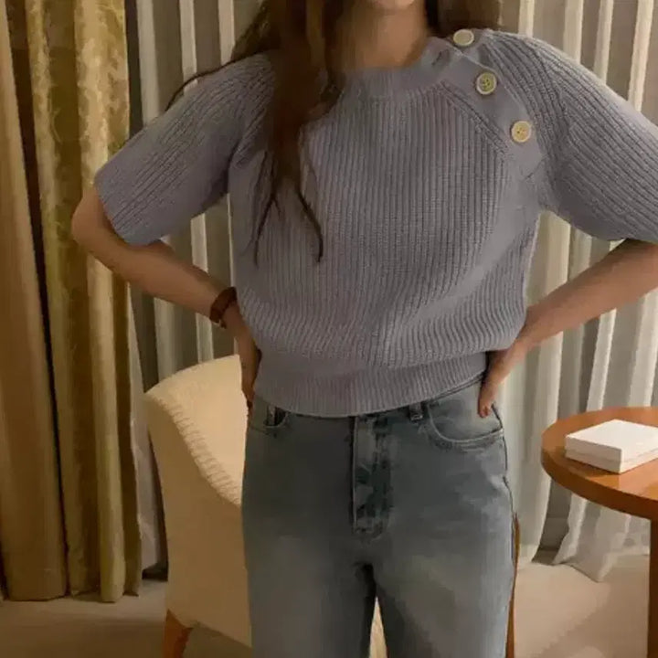 [BUNJANG] Dearest Maybebaby Bonnie Knit Top / [Dearest]메이비베이비 Bonnie (니트)