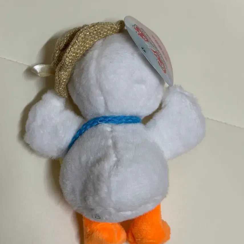 [BUNJANG] Duck Straw Hat Doll Keychain / 오리 밀집모자 인형 키링/