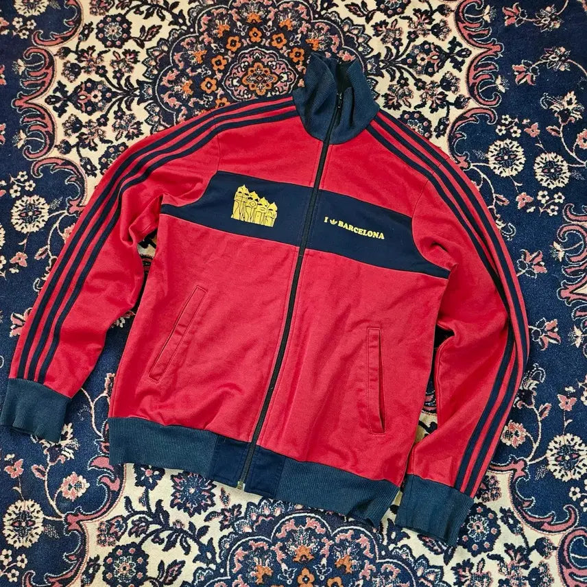 [BUNJANG] Adidas Barcelona Track Top Jersey / 아디다스(Adidas) 올드스쿨 바로셀로나 트랙탑 저지