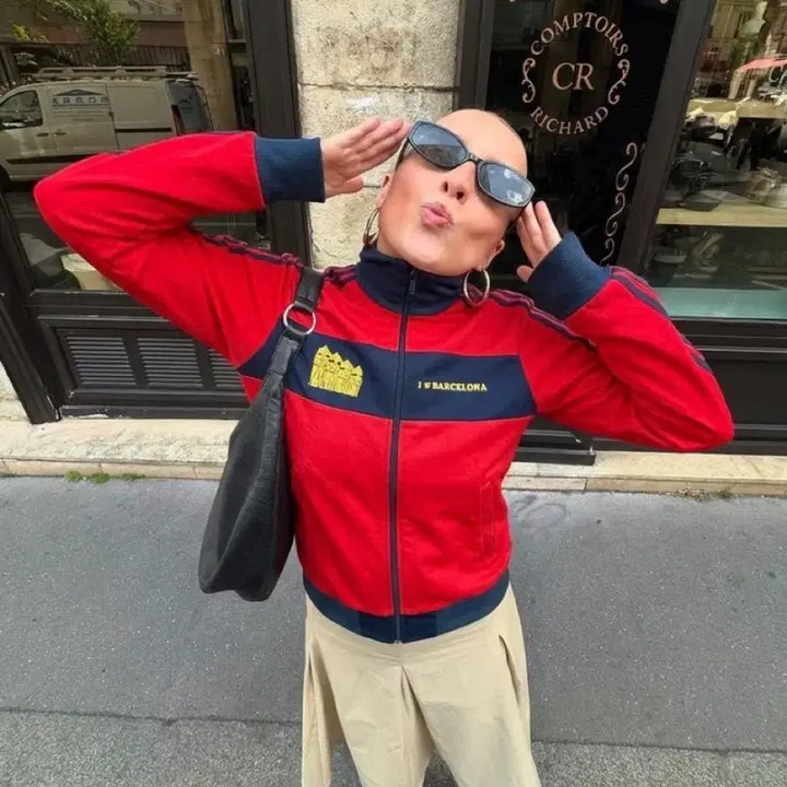 [BUNJANG] Adidas Barcelona Track Top Jersey / 아디다스(Adidas) 올드스쿨 바로셀로나 트랙탑 저지